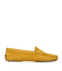 Yellow Suede Gommino Driving Shoes