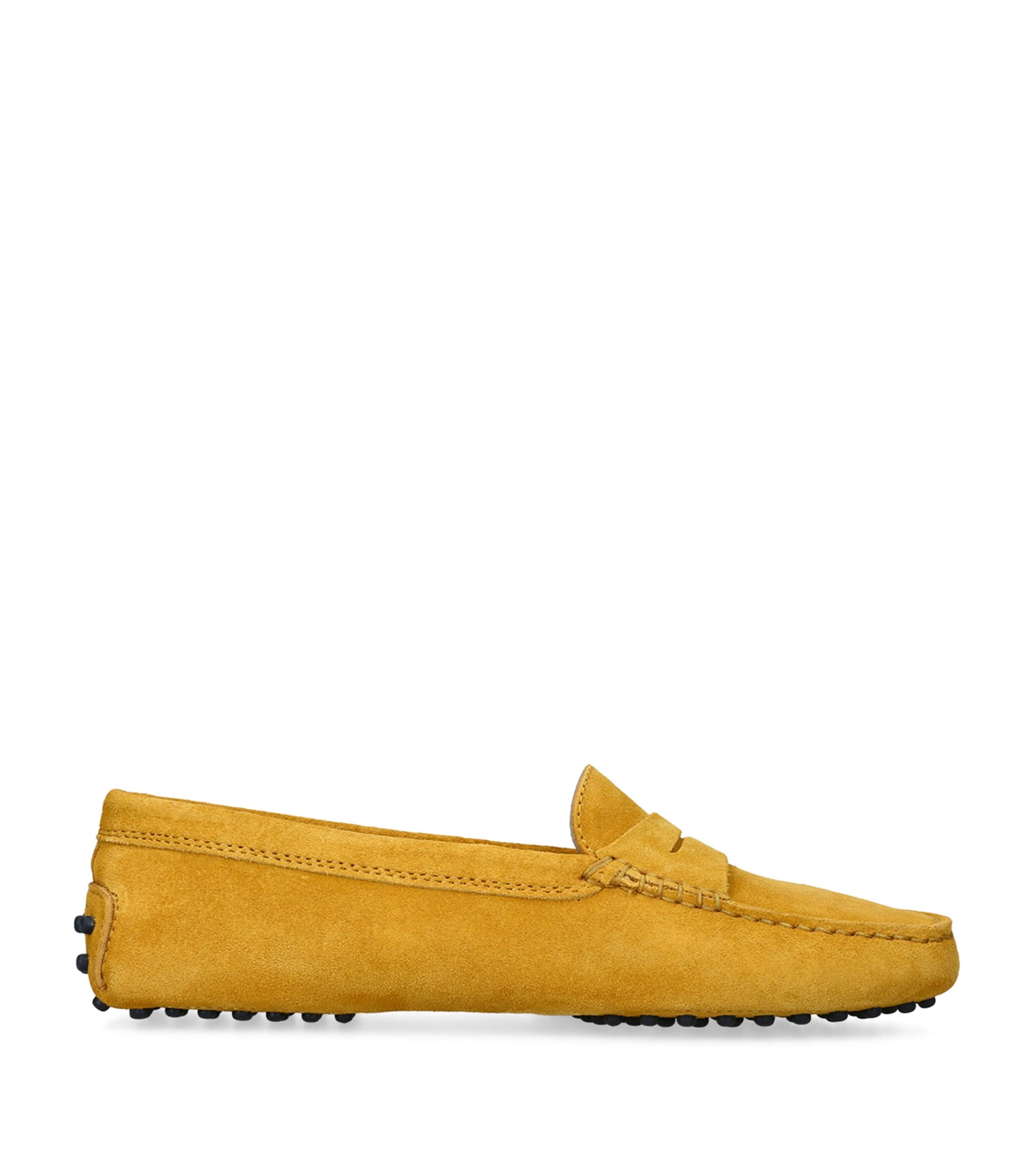 Yellow Suede Gommino Driving Shoes