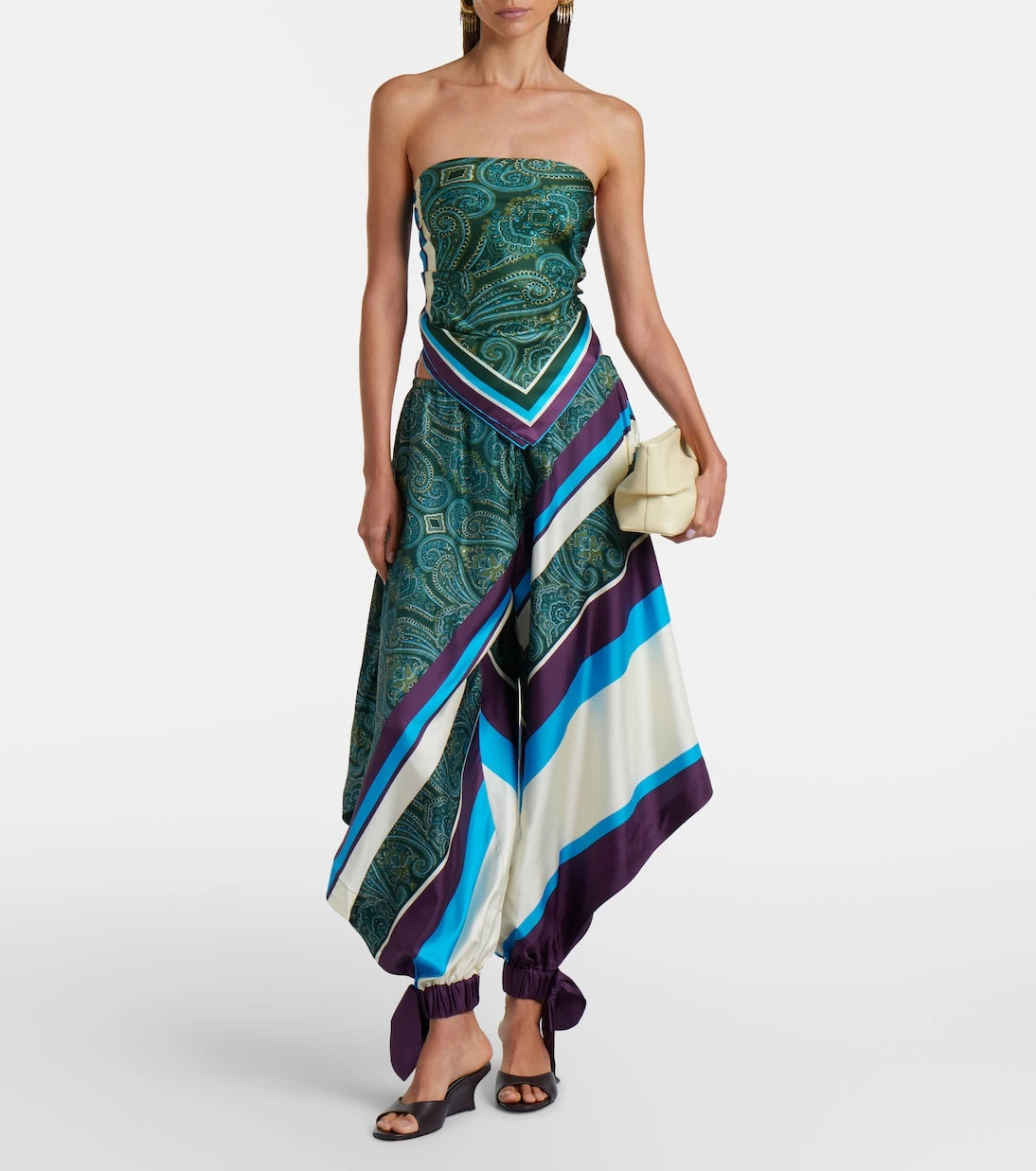 Alémais - Joni printed silk twill scarf
