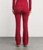 Skims Red Cotton-Blend Jersey Foldover Trousers