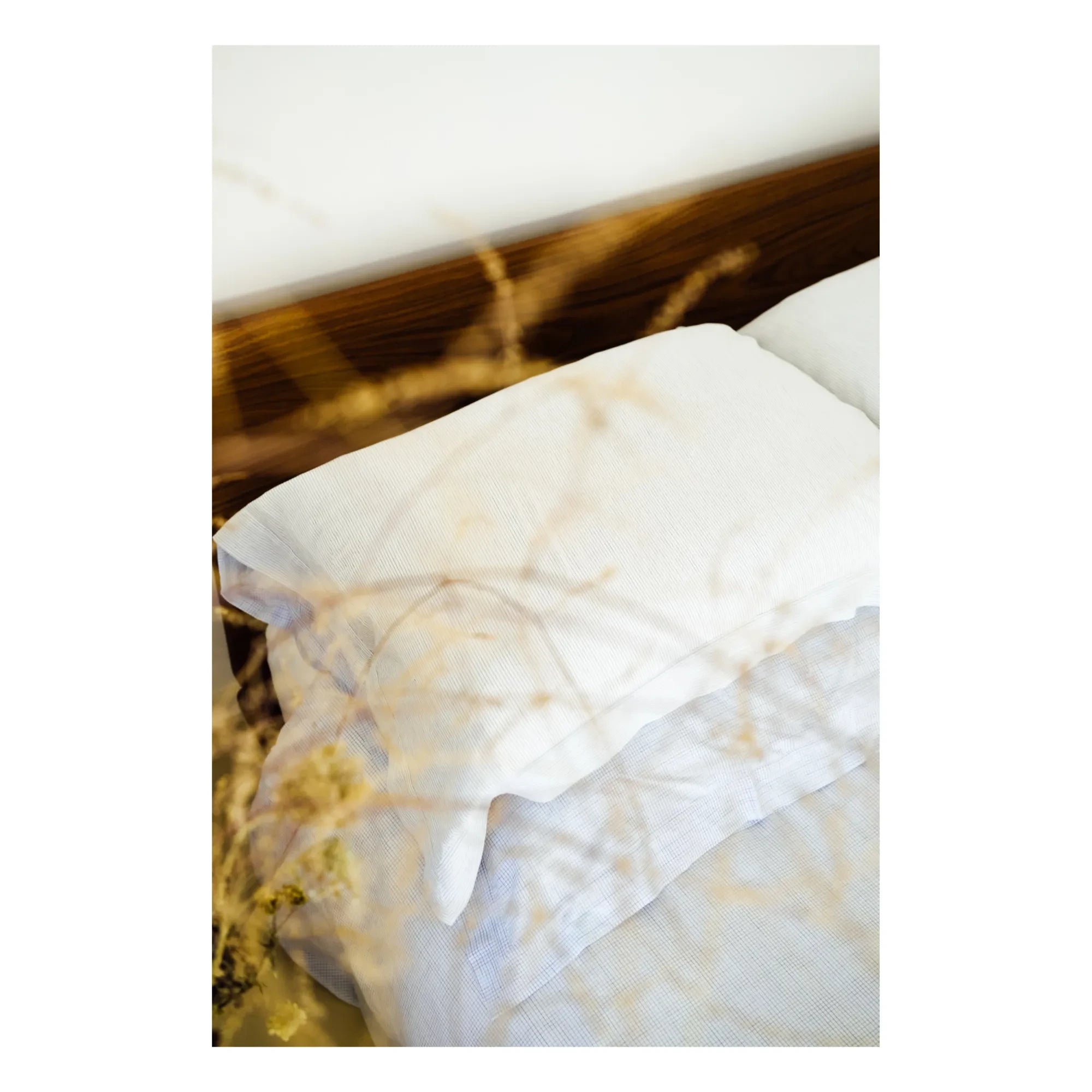 Scarlette Ateliers - Jack Hand Woven Cotton Pillowcase - Set of 2 | Light blue