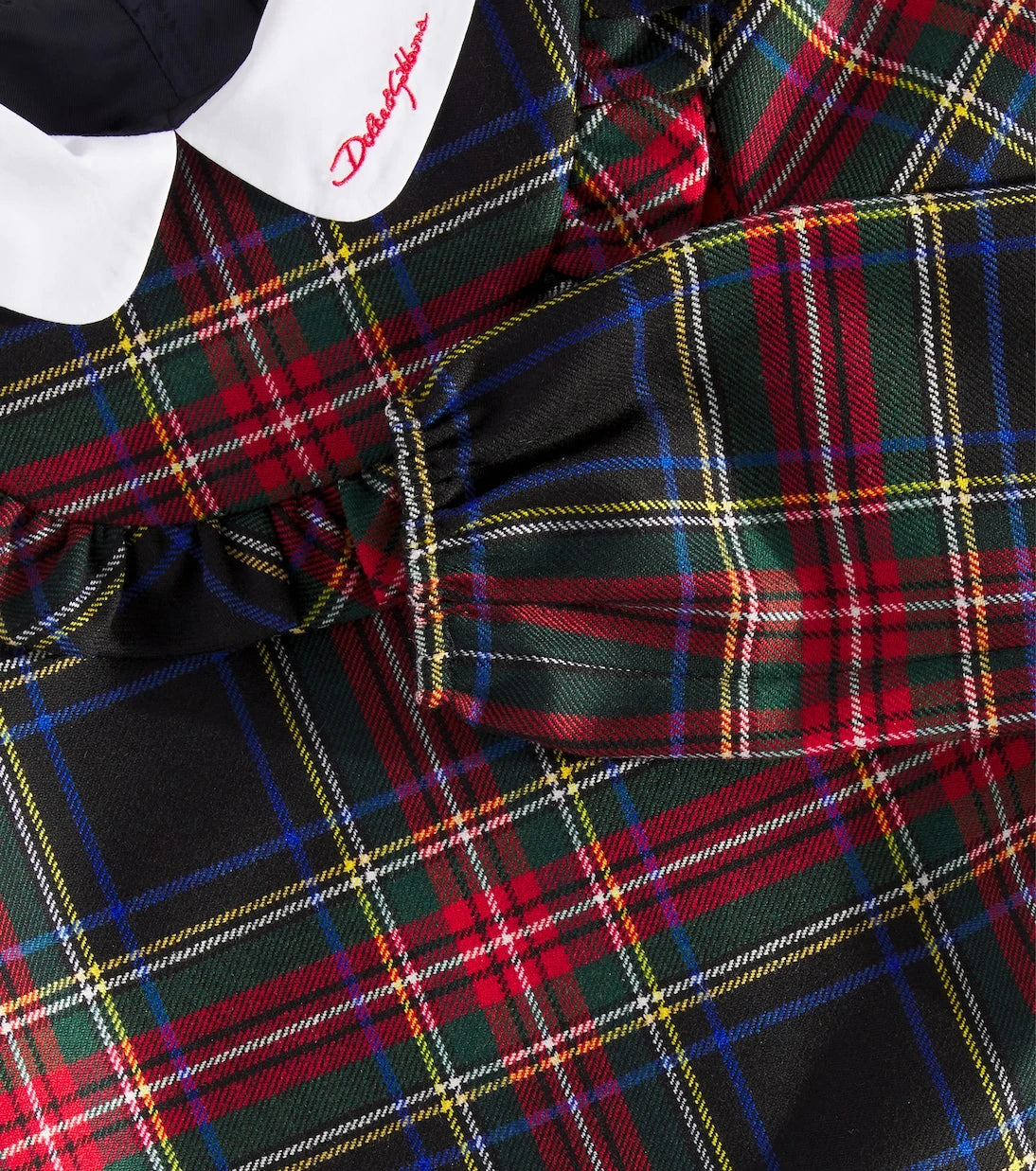 Dolce&Gabbana Kids - Plaid wool-blend dress
