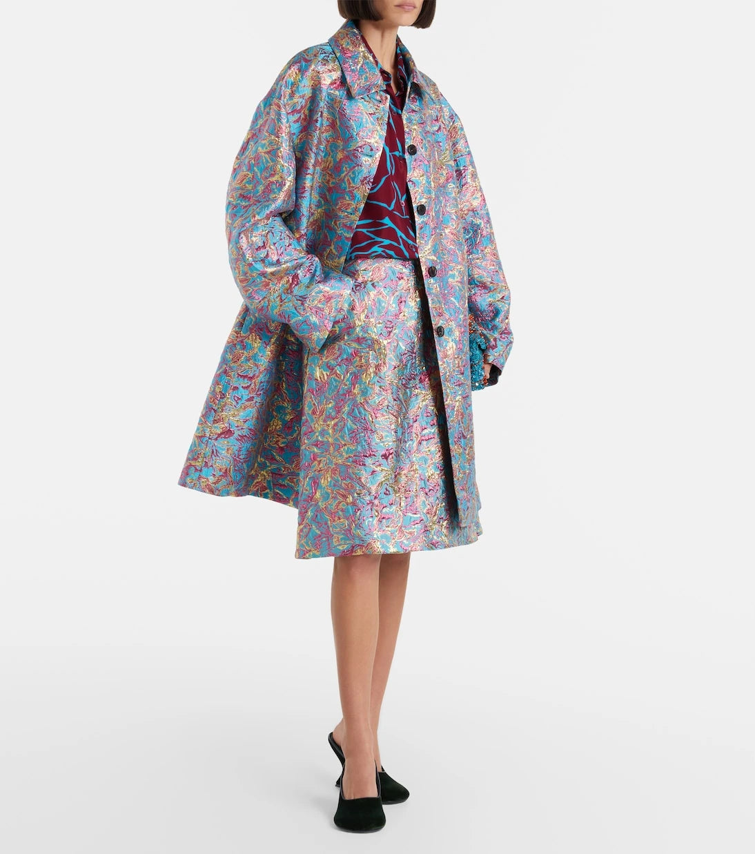 Dries Van Noten - Brocade coat