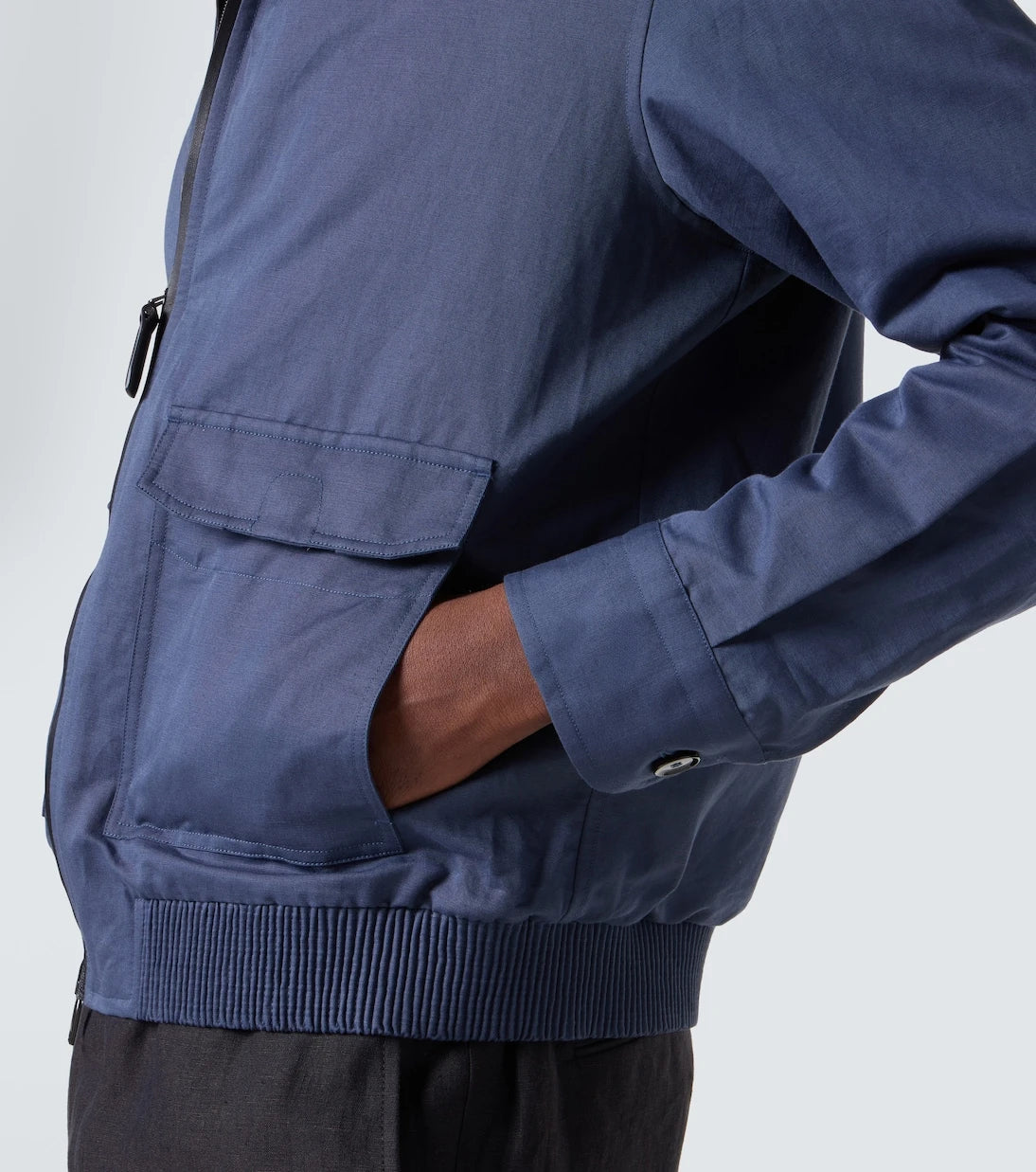 Brioni - Linen and cotton blouson jacket