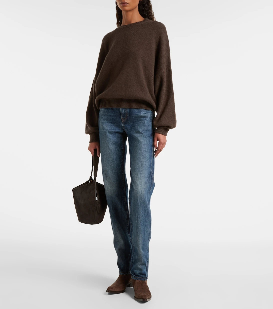 Khaite - Clive 35 suede ankle boots