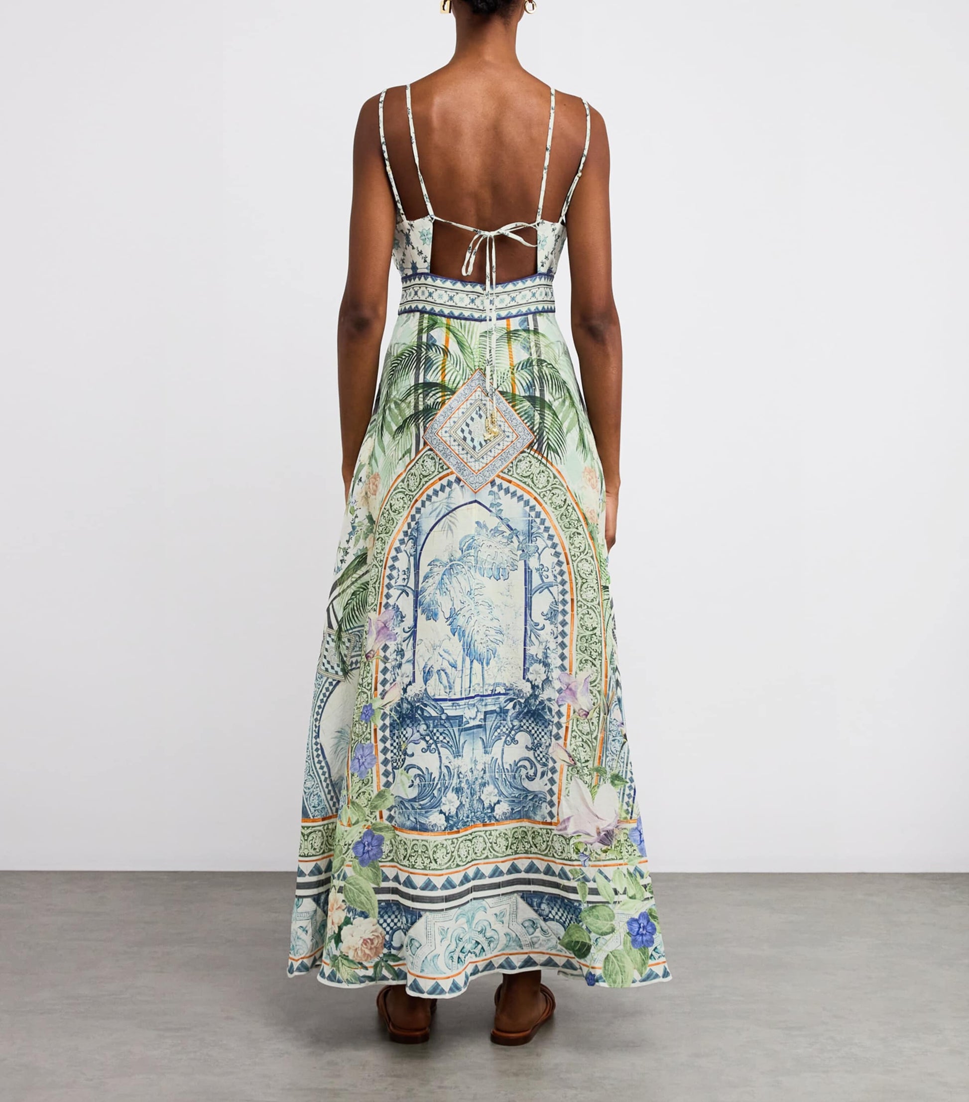 Jardim Party Strappy Maxi Dress