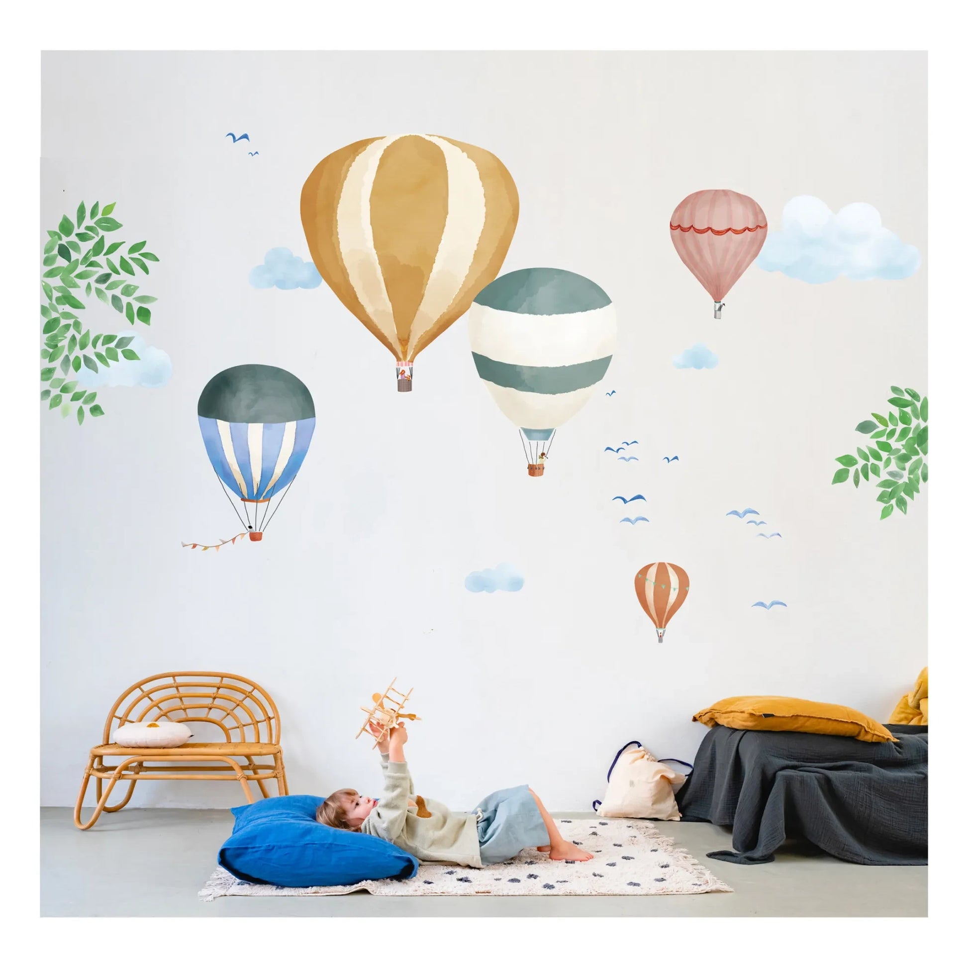 MIMI'lou - Watercolour Hot Air Balloon Sticker