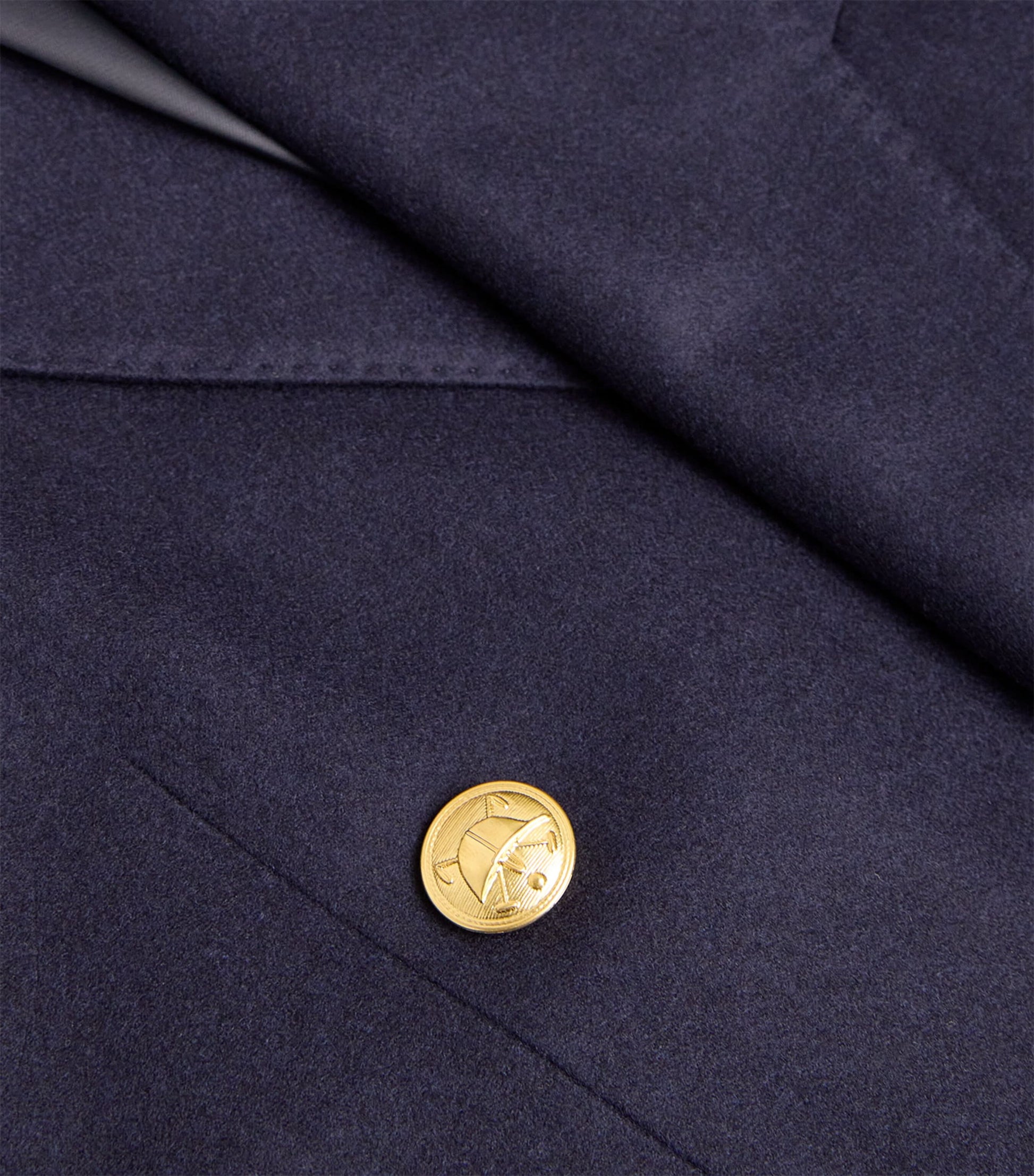 Wool Double-Breasted Blazer NAVY