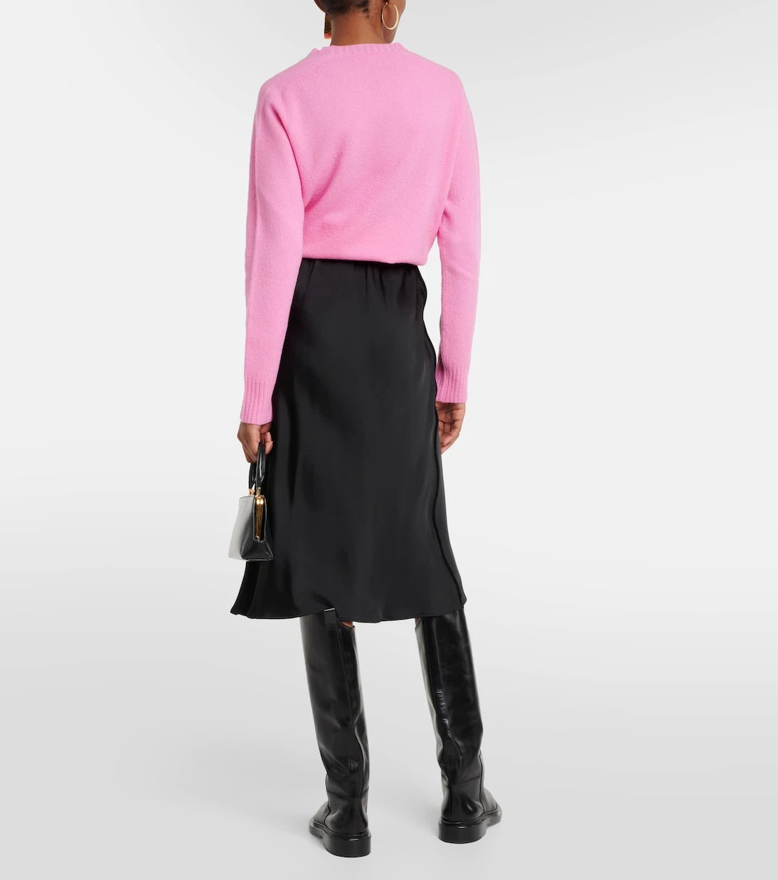 Jil Sander - Satin midi skirt