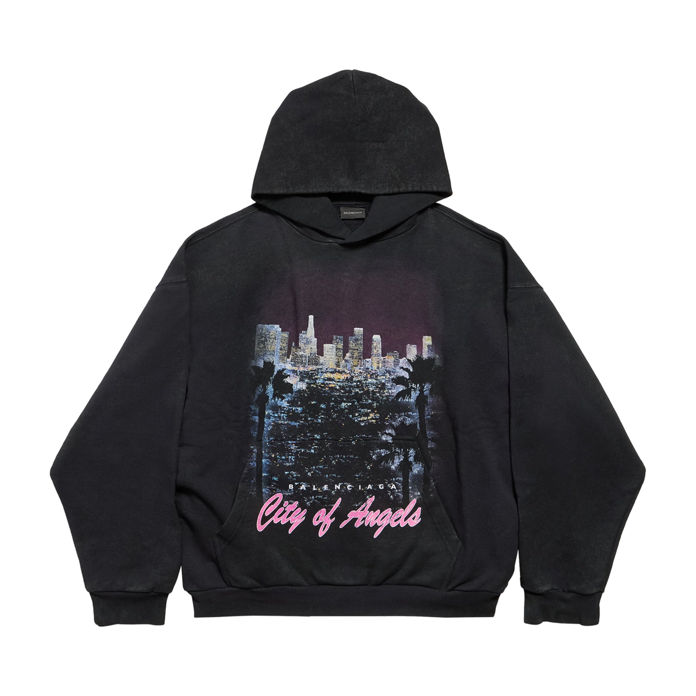 Black Cotton City of Angels Hoodie