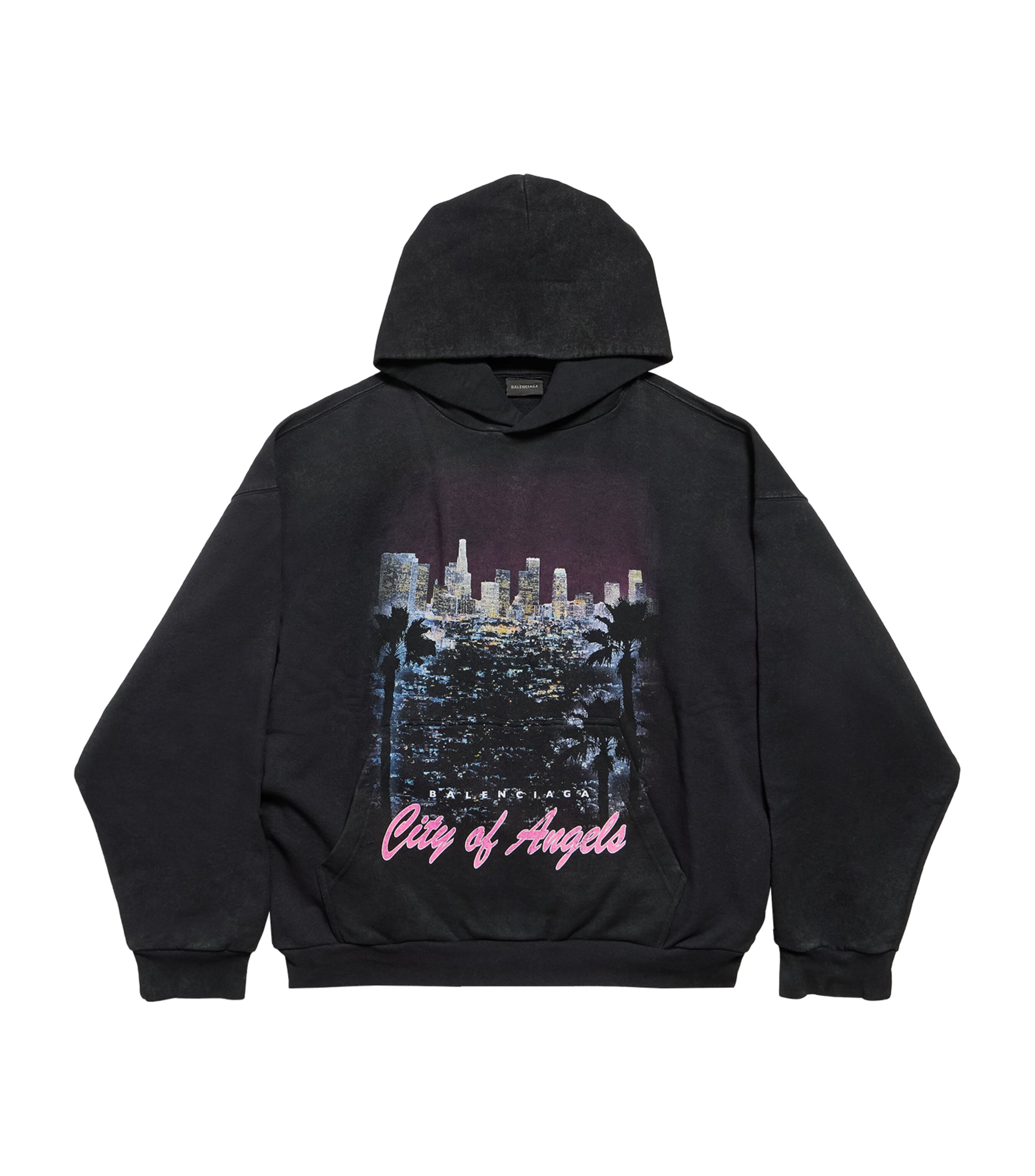 Black Cotton City of Angels Hoodie