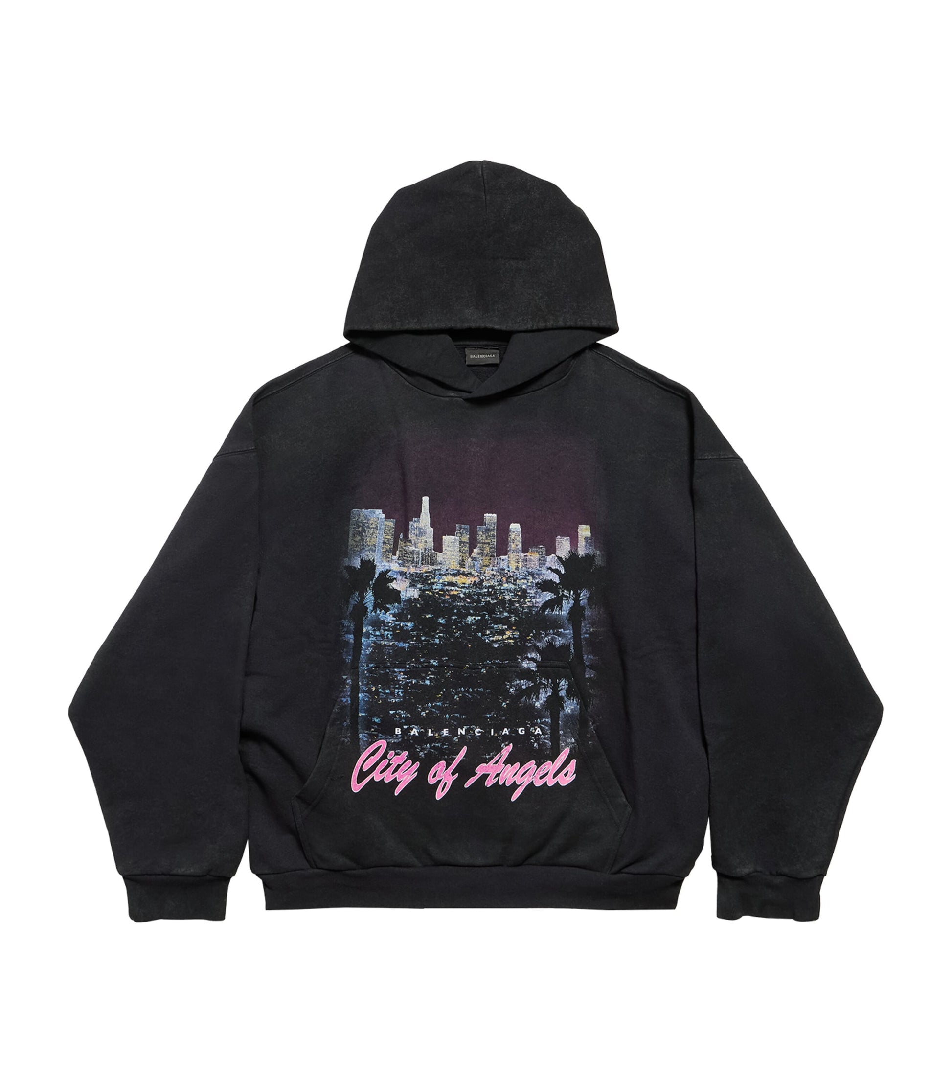 Black Cotton City of Angels Hoodie