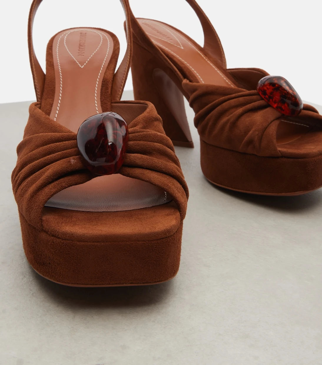 Zimmermann - Gleam 120 suede platform sandals
