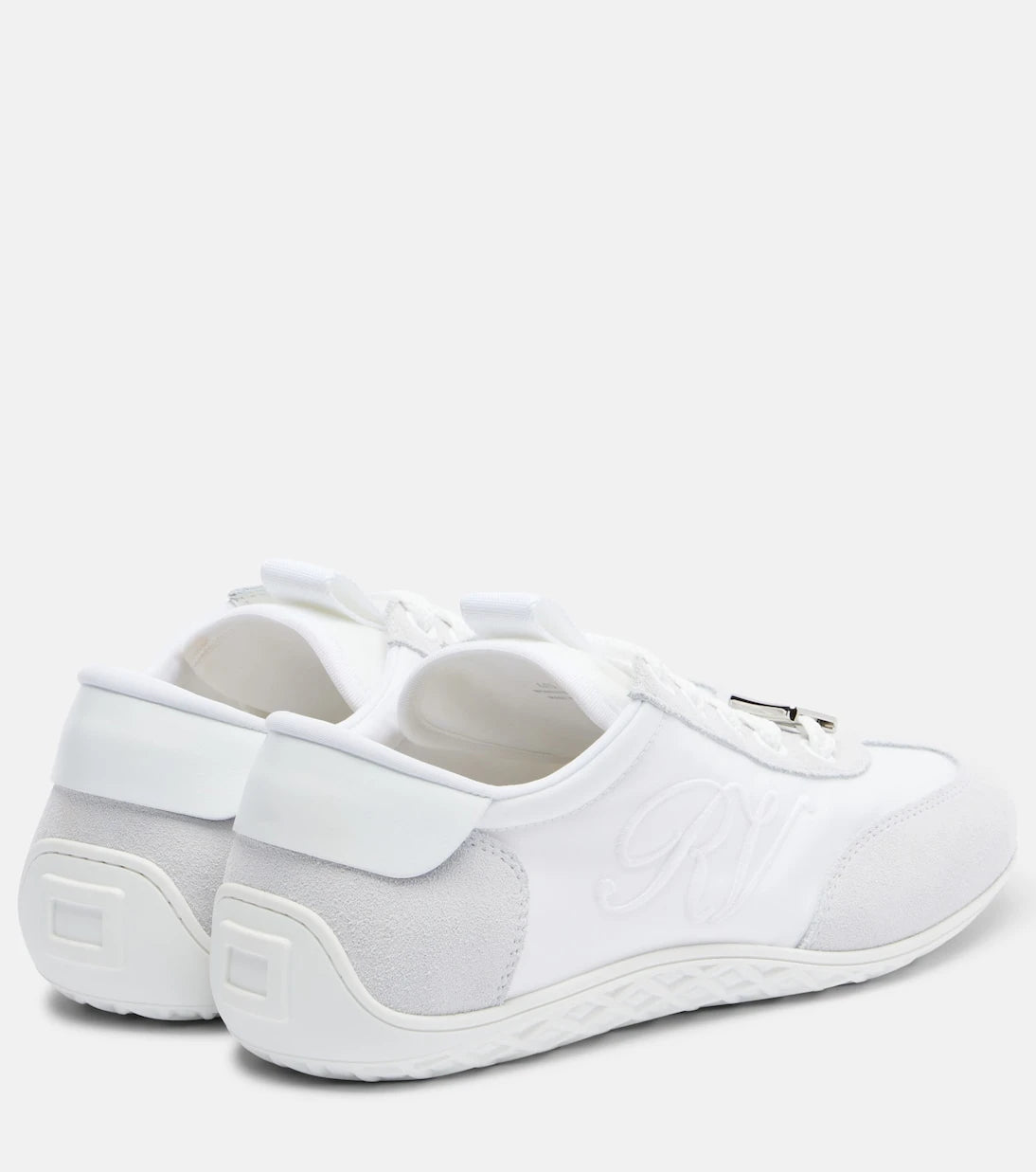 Roger Vivier - Viv Low suede-trimmed sneakers