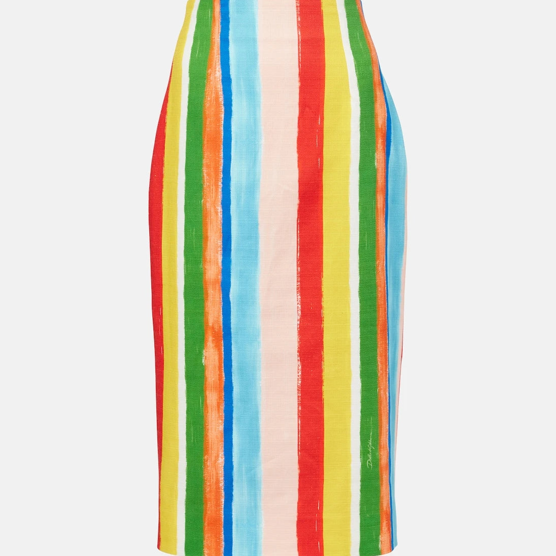 Dolce&Gabbana - Striped cotton-blend pencil skirt