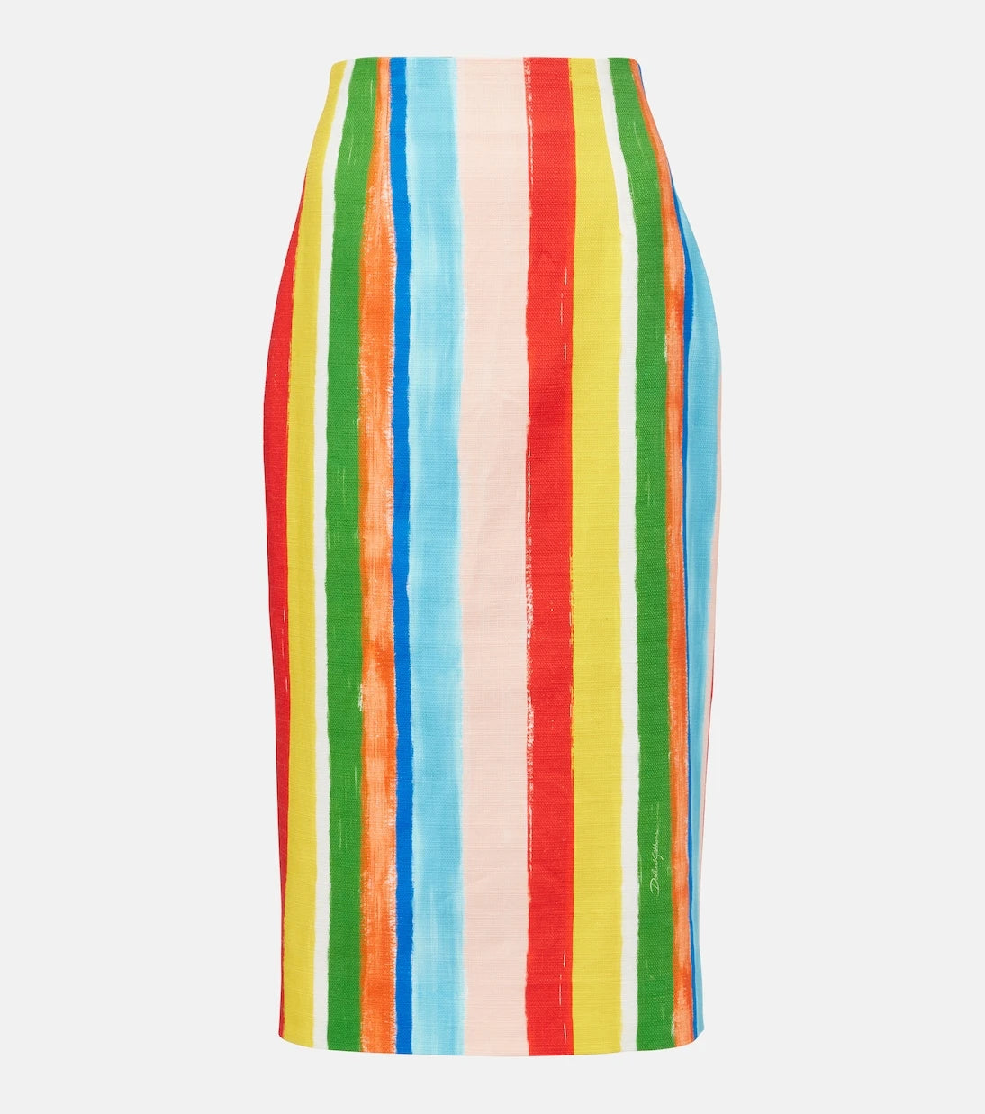 Dolce&Gabbana - Striped cotton-blend pencil skirt