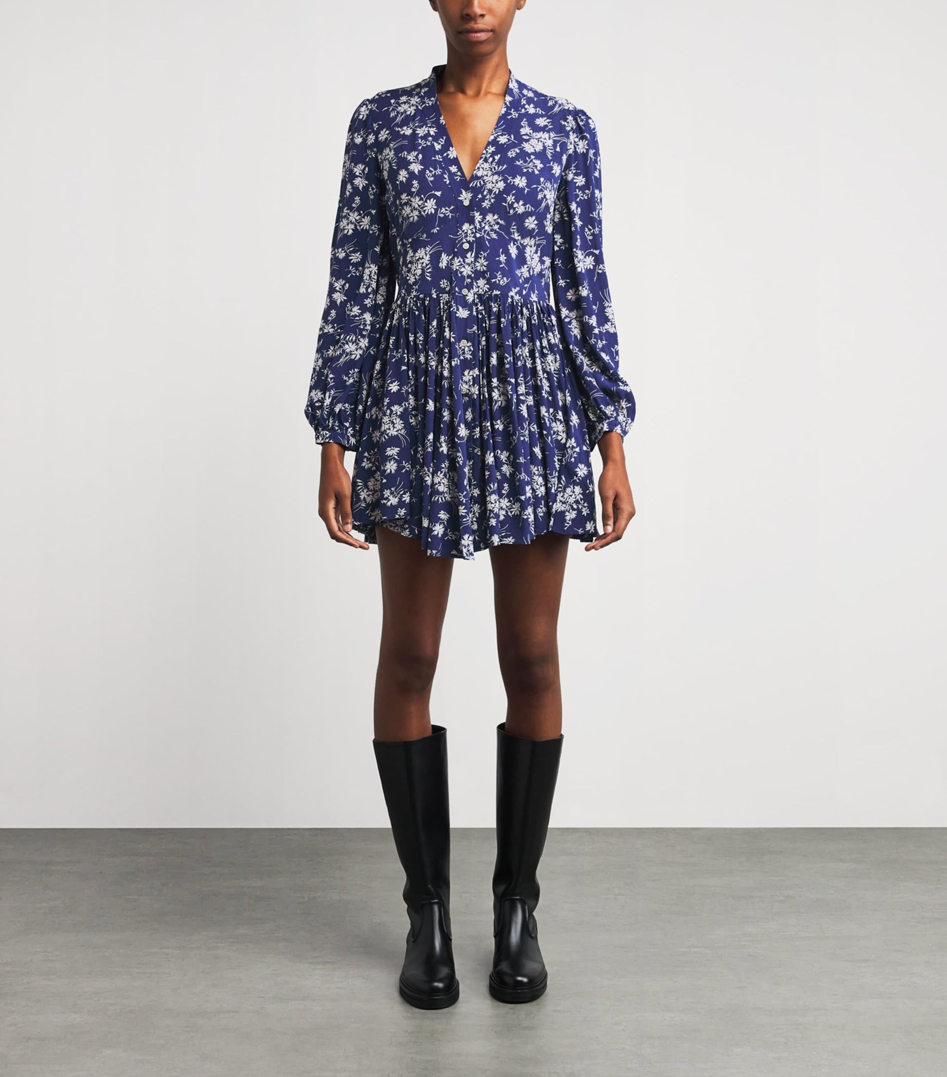 Polo Ralph Lauren Multi Floral A-Line Mini Dress