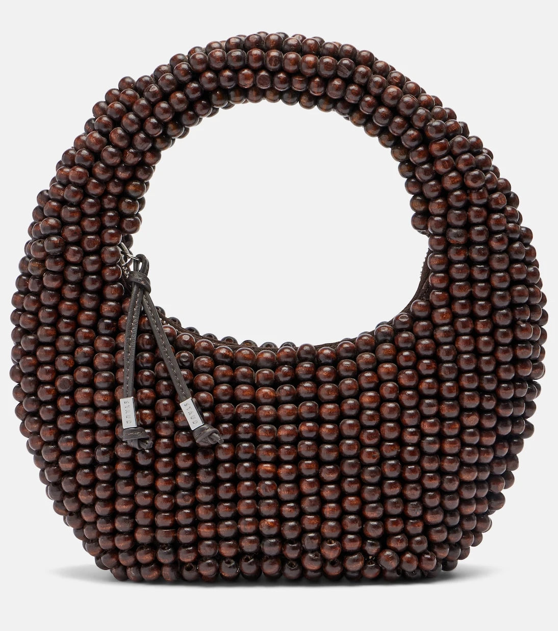 حقيبة يد Staud - Reef Small مزينة بالخرز ومُزخرفة بالجلد