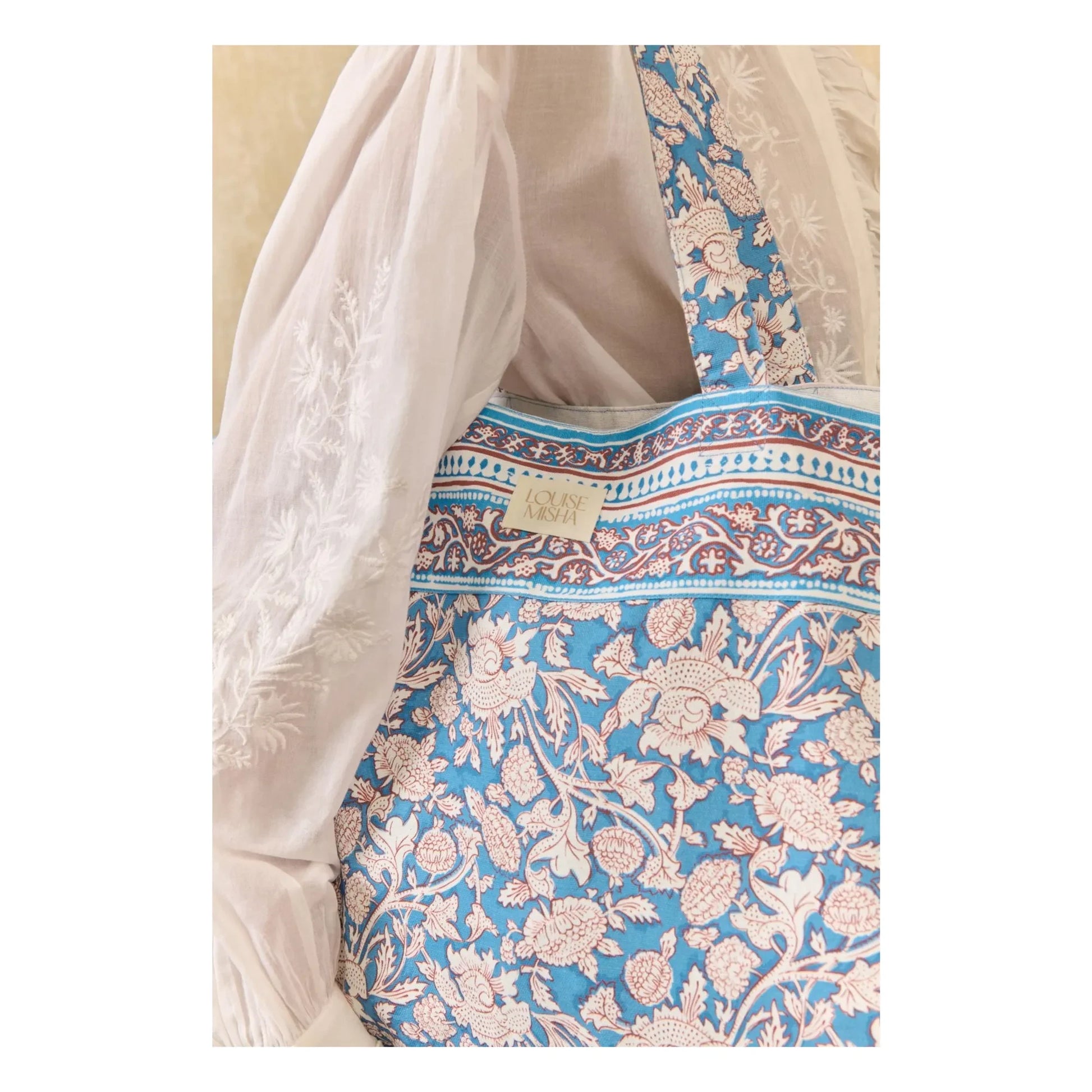Louise Misha - Tote Bag Beverly Coton | Light blue
