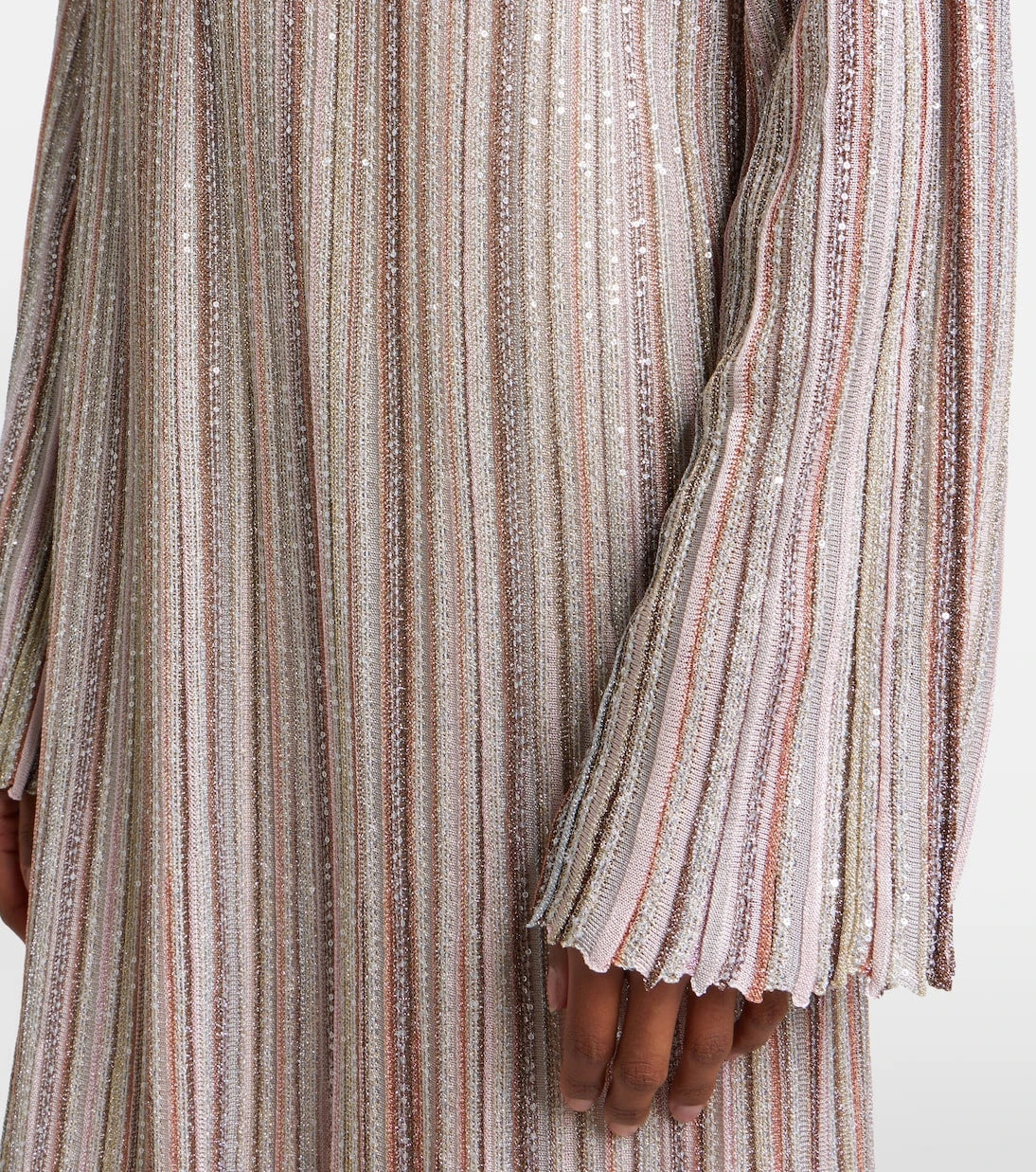 Missoni - Striped lamé gown