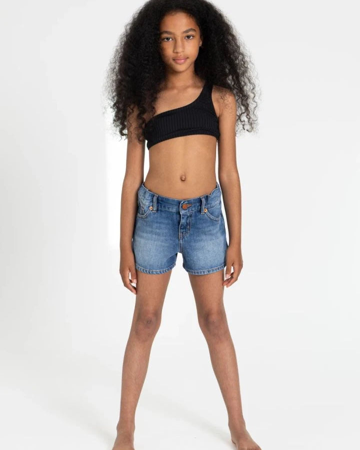 Finger in the nose - Bayle Asymmetric Swimsuit | Black