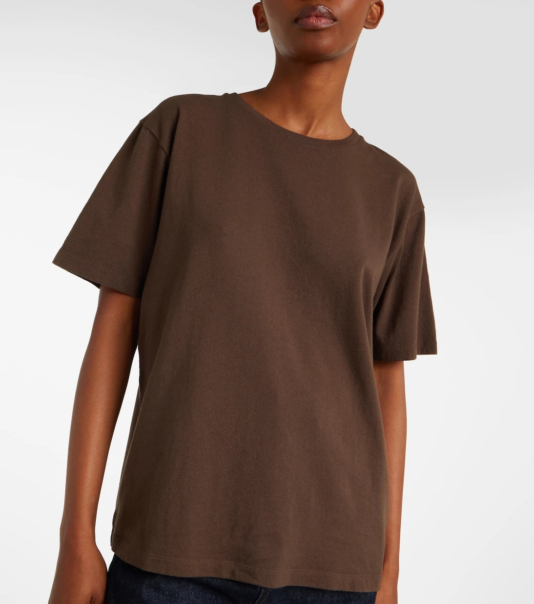 Khaite - تي شيرت ماي من القطن الجيرسيه