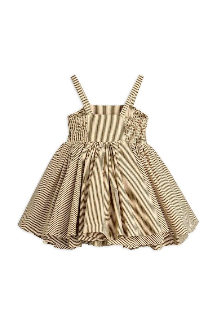 Mini Rodini разкроена рокля от памук Poplin