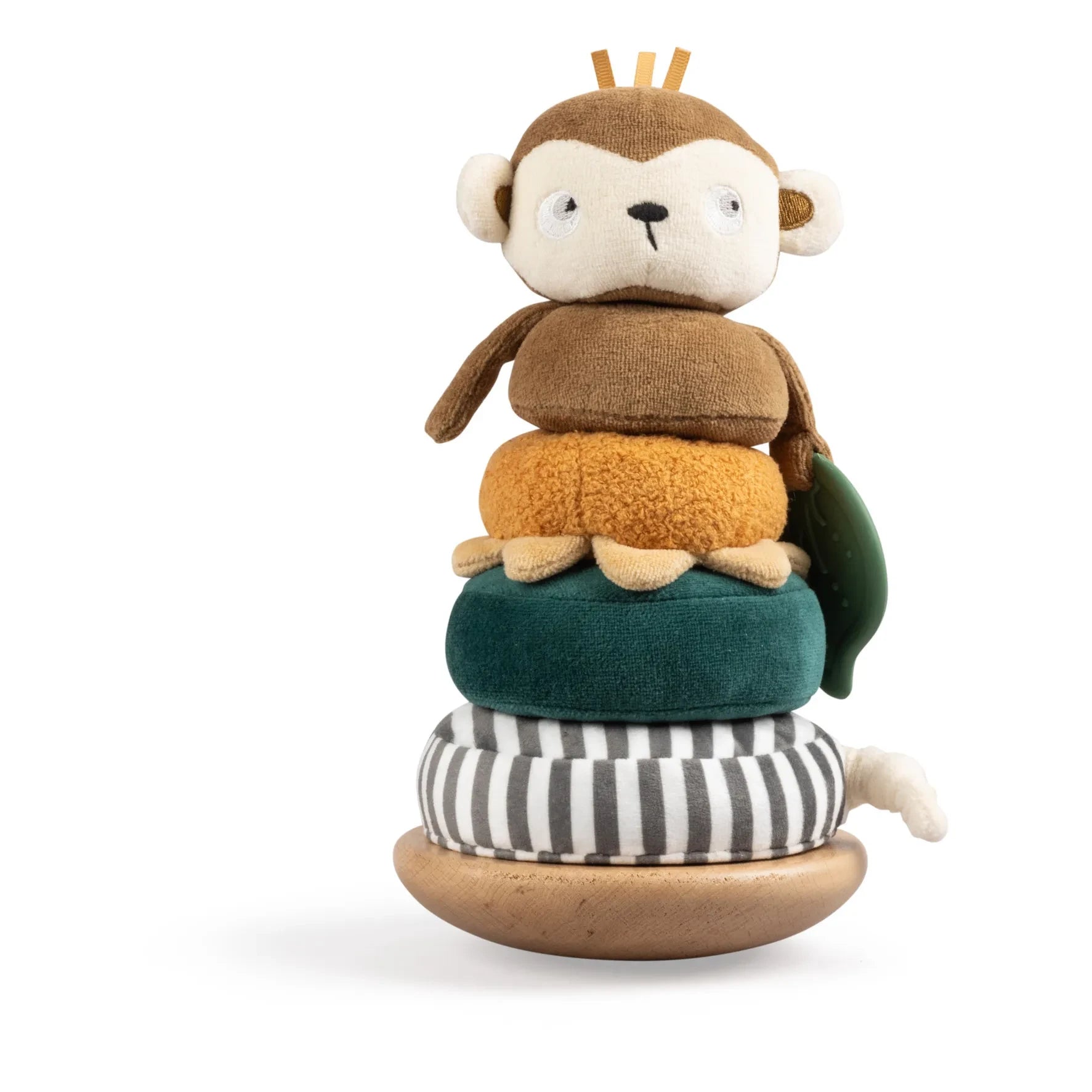 Sebra - Plush & Wood Stacking Monkey