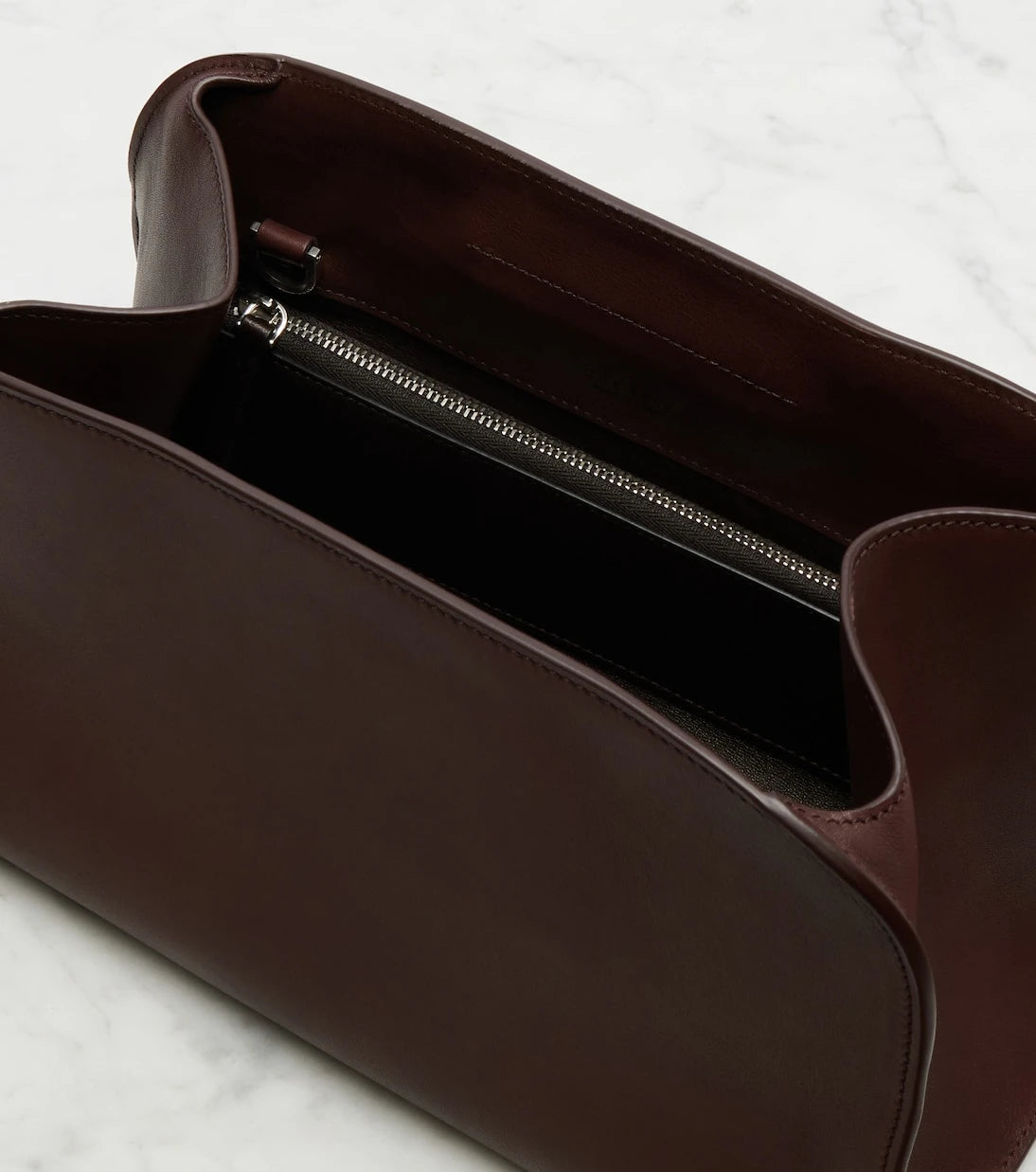 The Row - Peggy Medium leather clutch