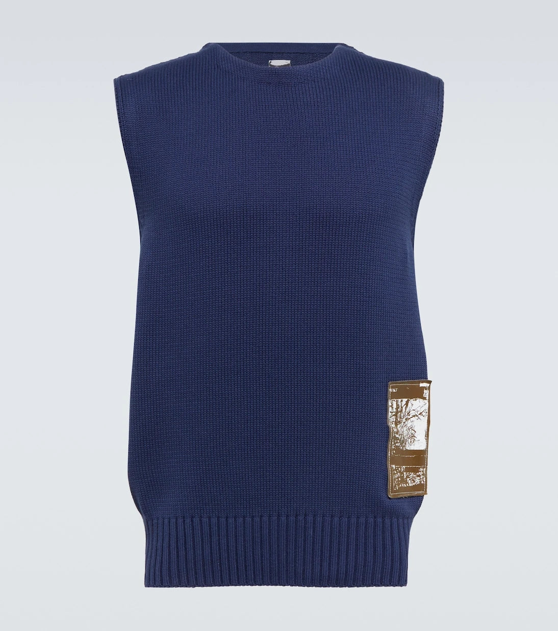 GR10K - Embroidered cotton sweater vest
