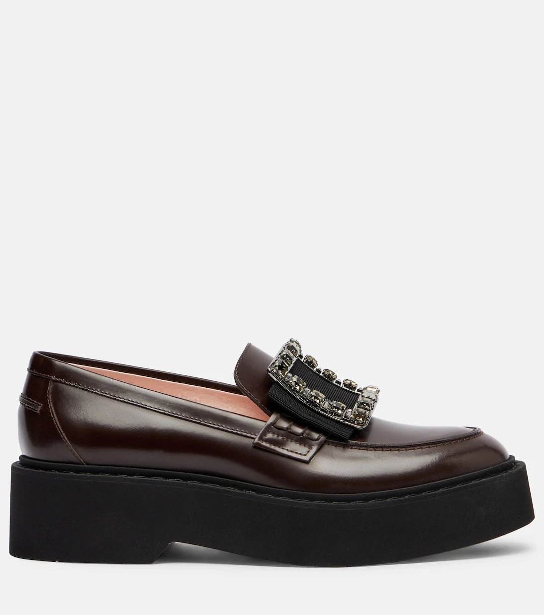 Roger Vivier - Viv' Rangers leather platform loafers