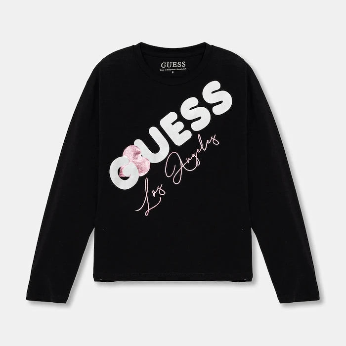 Детска блуза с дълги ръкави Guess