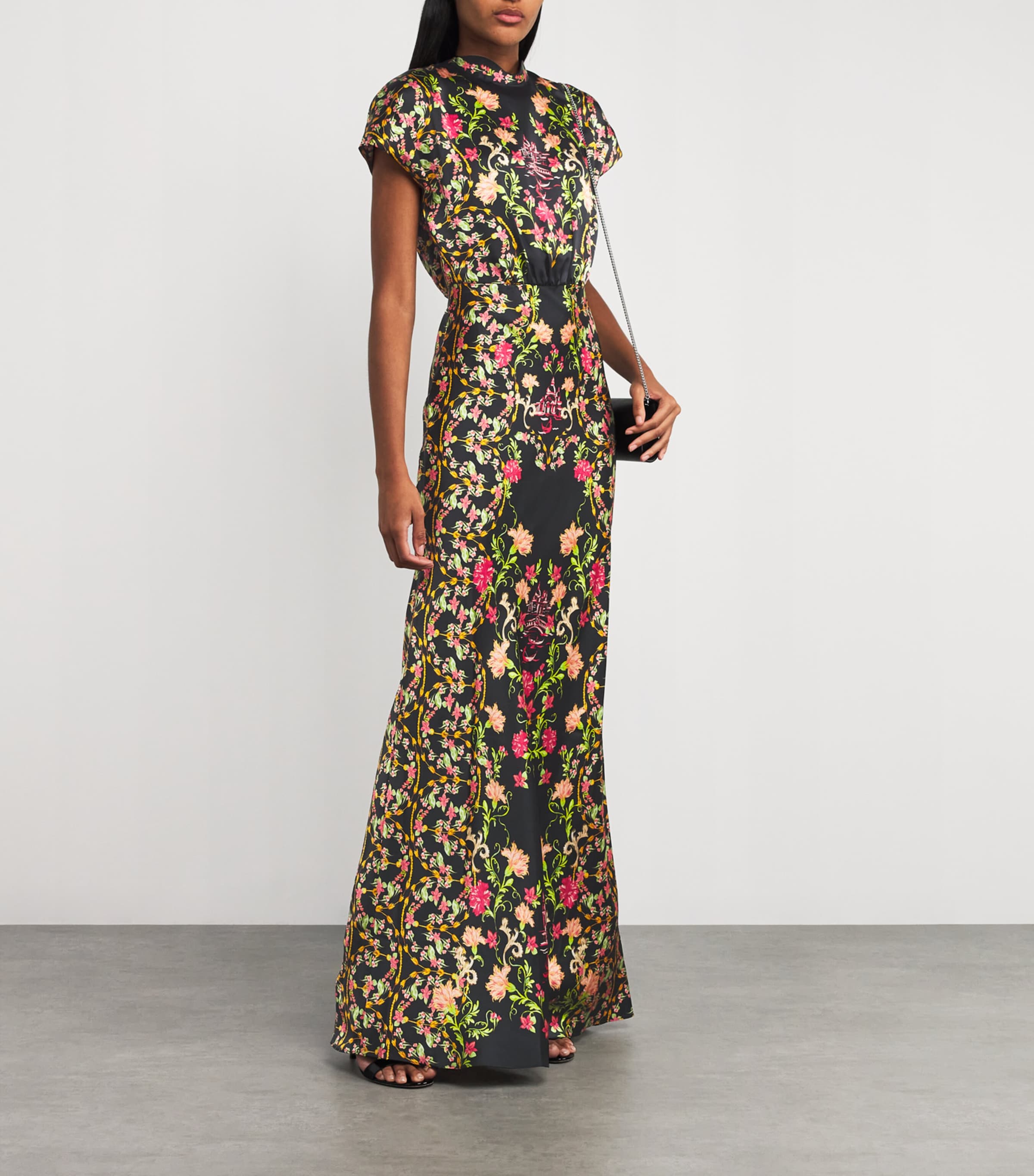 Saloni Silk Fabienne Maxi Dress