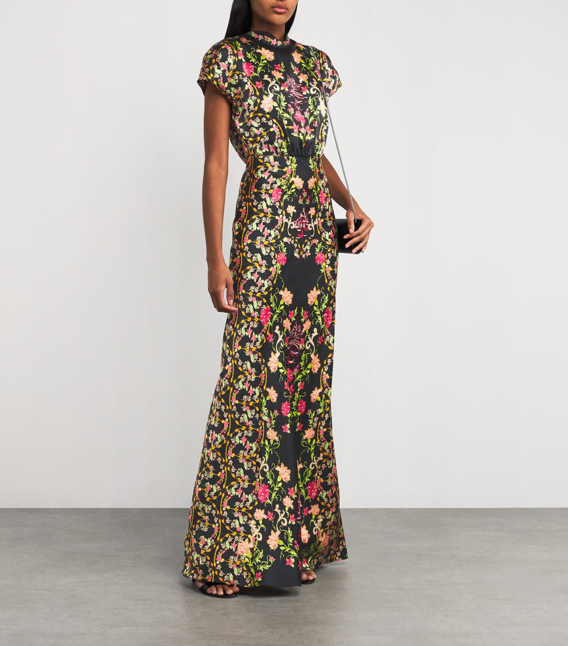 Saloni Silk Fabienne Maxi Dress