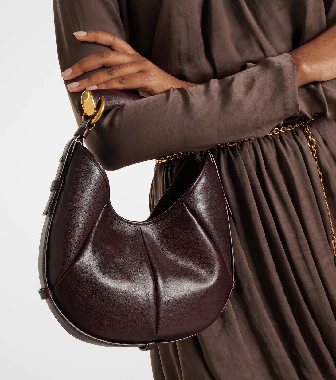 Saint Laurent - Mombasa Small leather top-handle bag