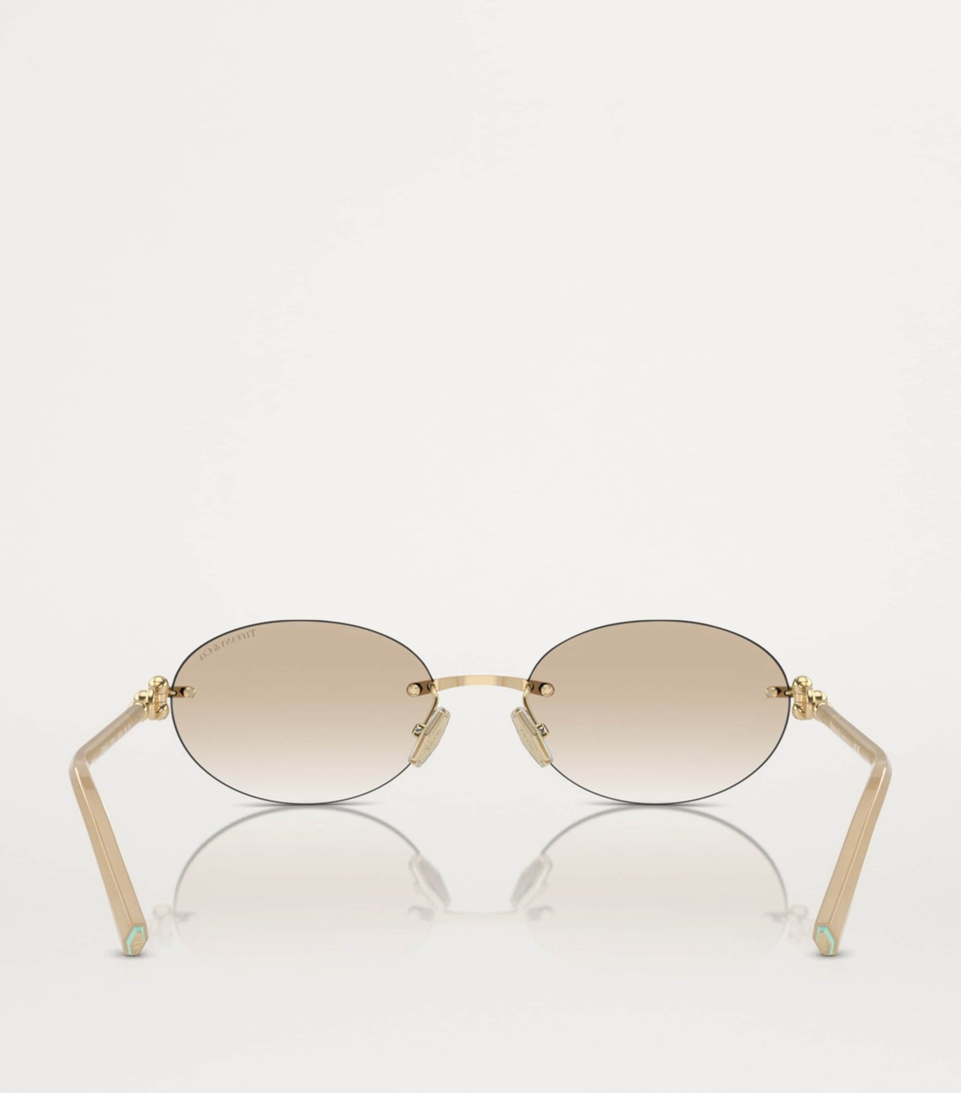 Tiffany & Co. Gold Metal Sunglasses
