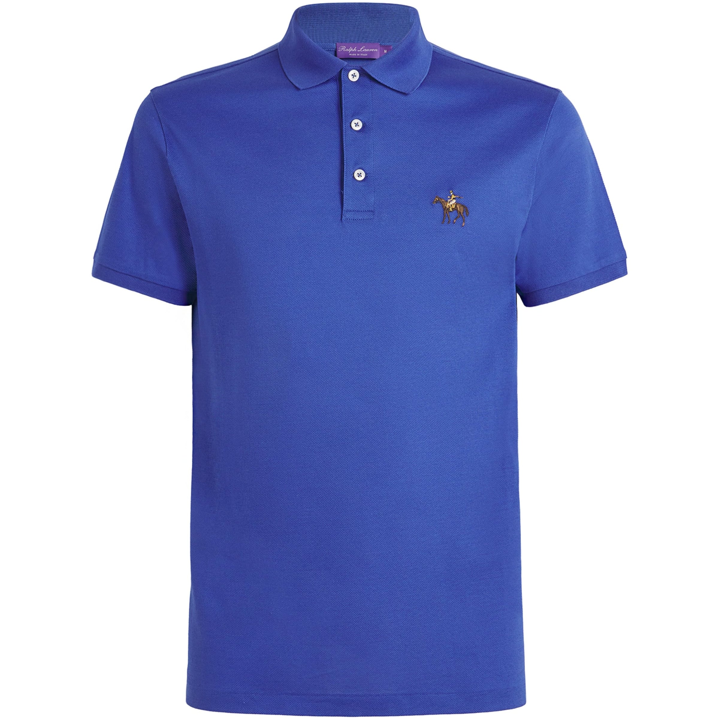 Ralph Lauren Purple Label Cotton Standing Horse Polo Shirt
