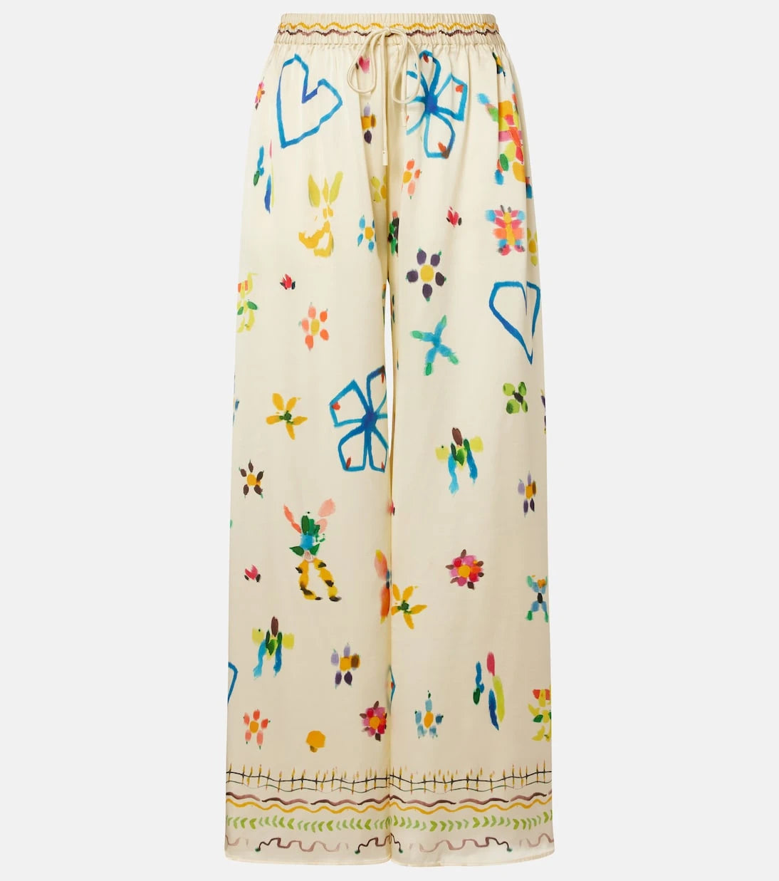 Alémais - Sidi floral silk palazzo pants