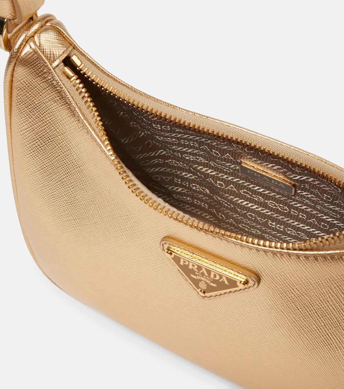 Prada - حقيبة كتف كليو ميني جلدية