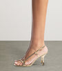 Jimmy Choo Gold Etana 80 Metallic Leather Heeled Sandals