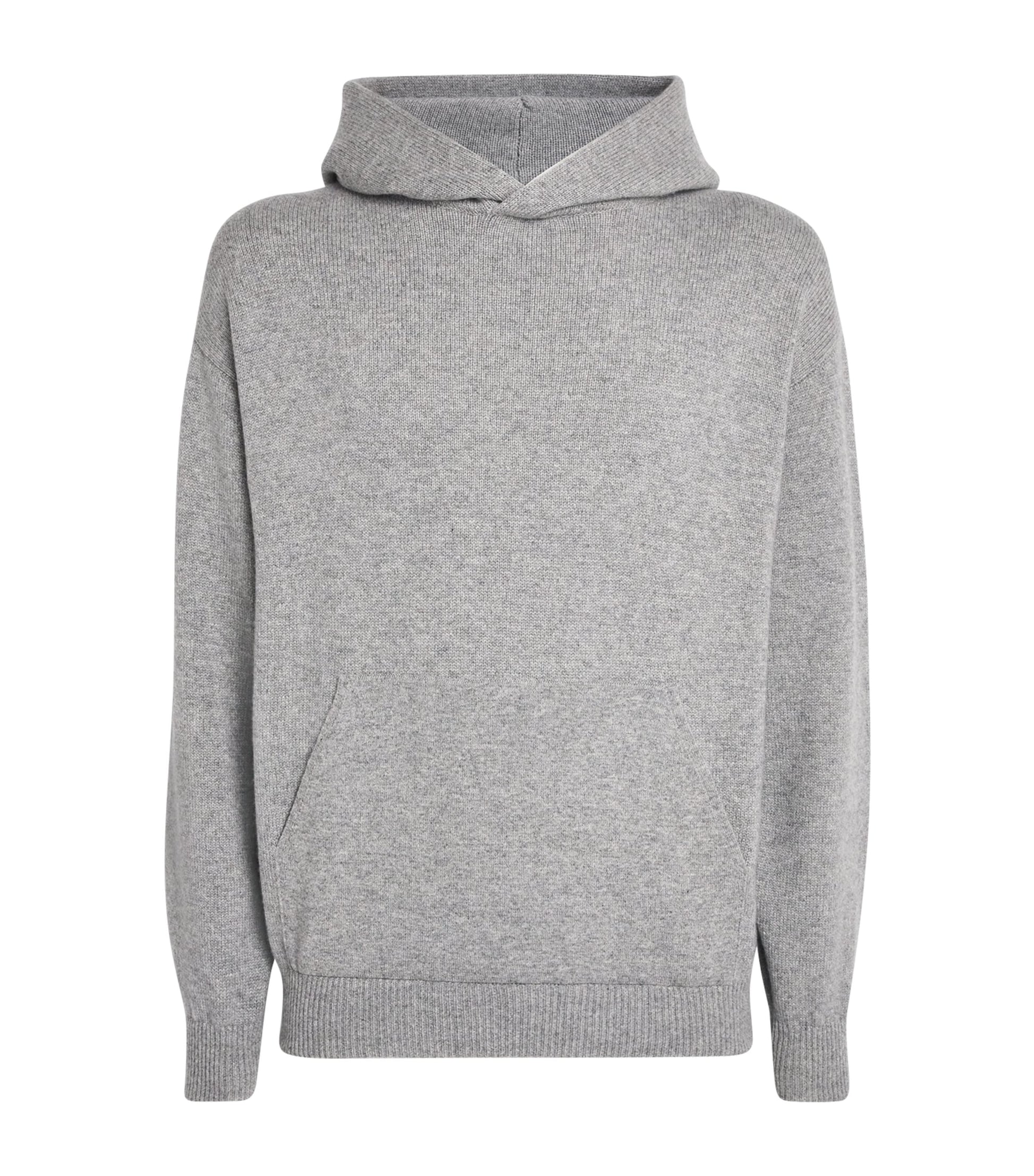 Johnstons Of Elgin Grey Cashmere Hoodie