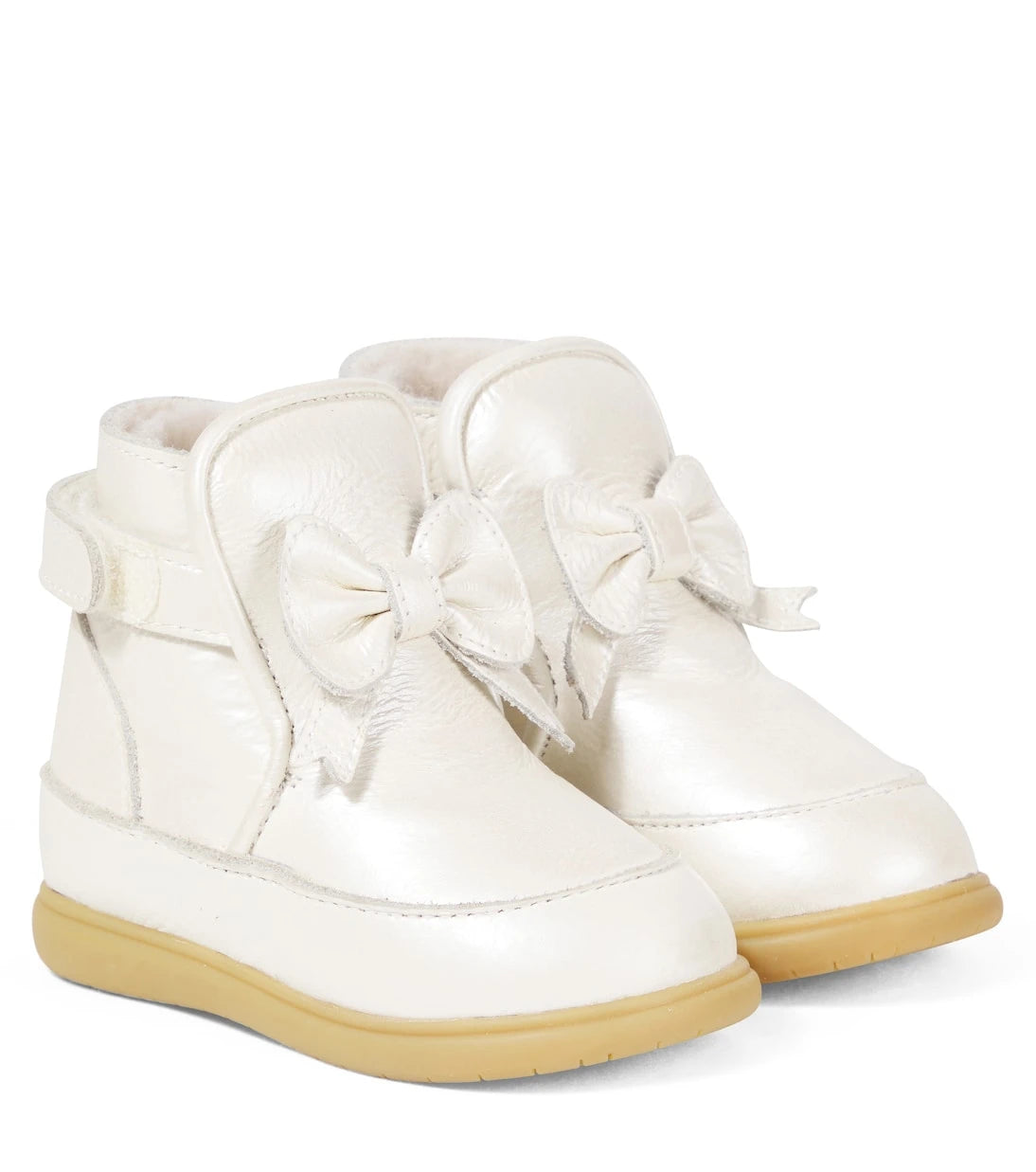 Donsje - Baby Cemilla bow-detail leather boots