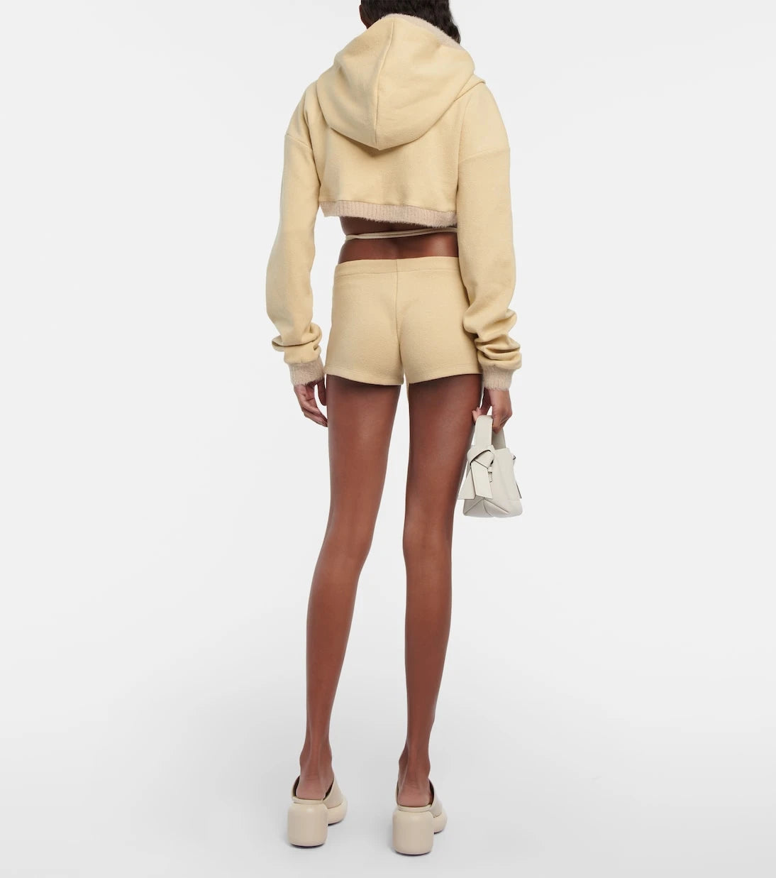 Didu - Cropped fleece hoodie