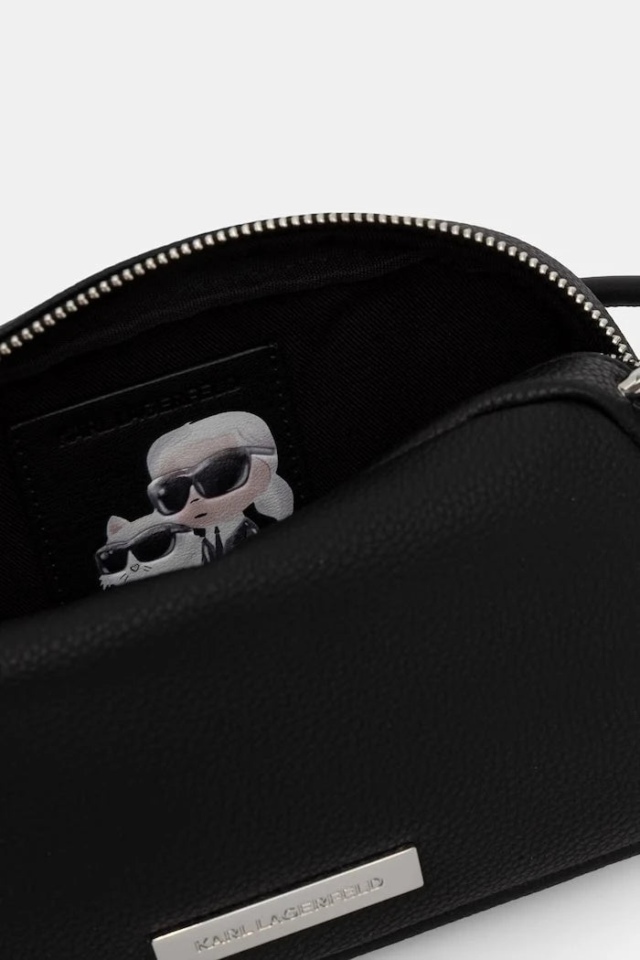 Karl Lagerfeld kadın crossbody çanta suni deri IKON