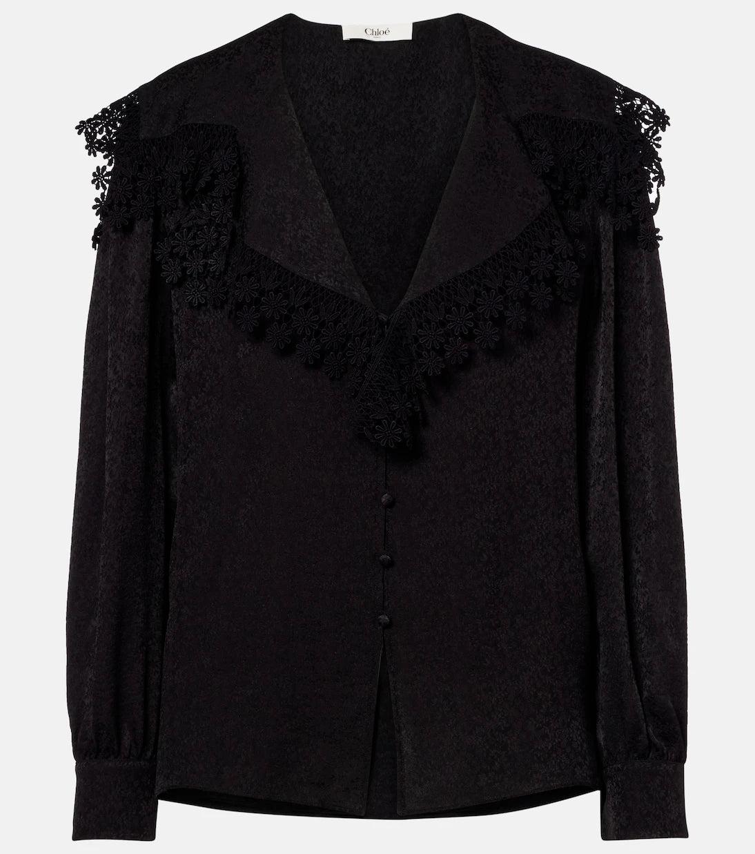 Chloé - Embroidered silk blouse