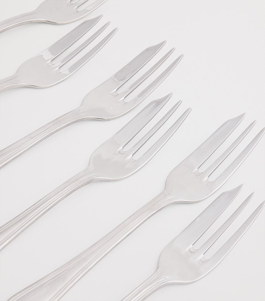 Set of 6 Stainless Steel Pastry Forks
