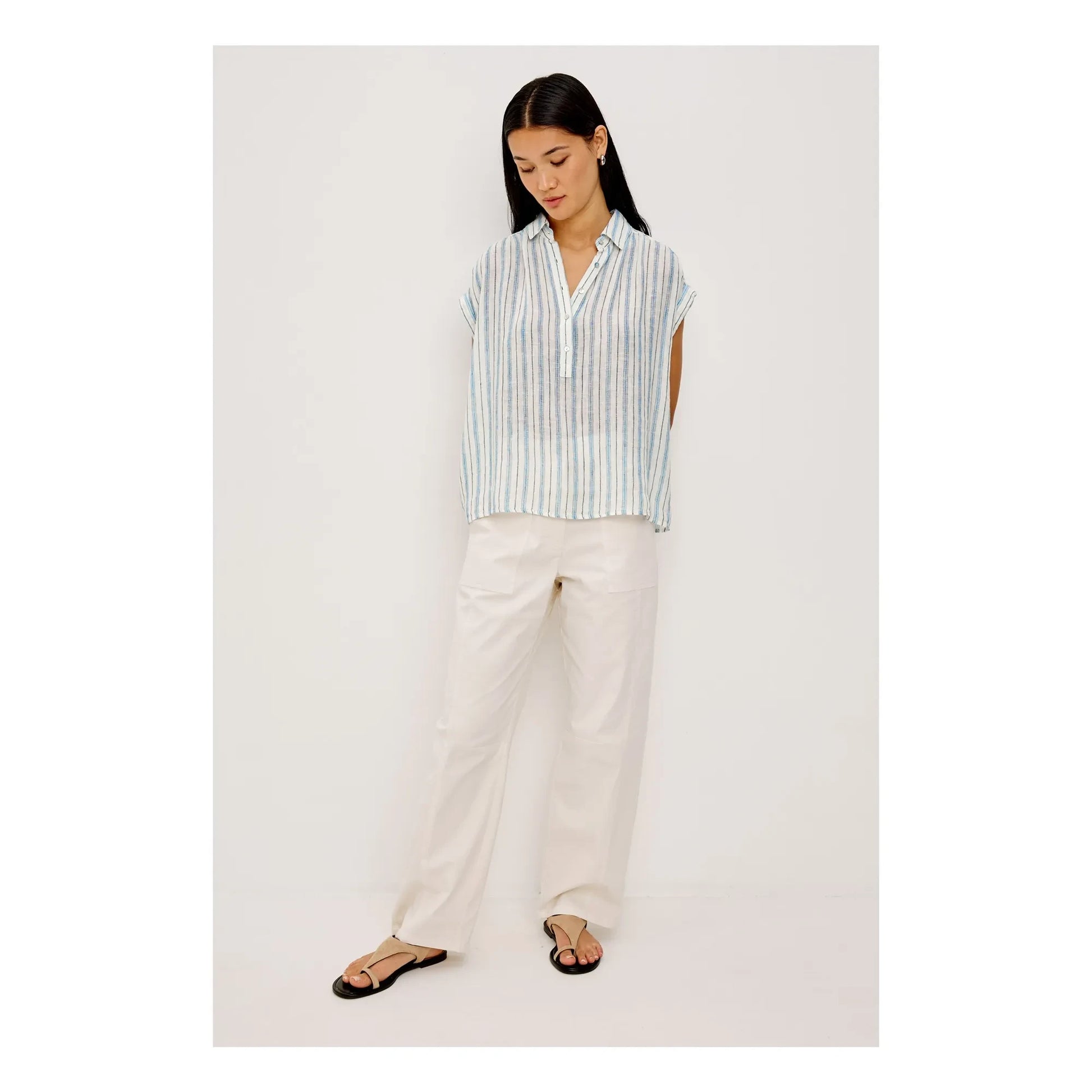 Rails - Tuscany Stripes Blouse | Light blue