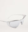 Silver Flash Cat Eye Sunglasses