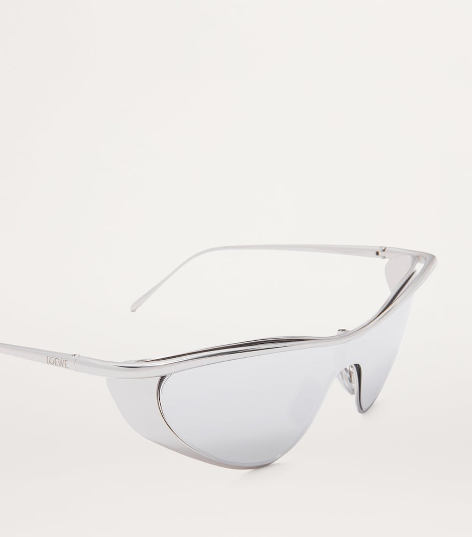 Silver Flash Cat Eye Sunglasses