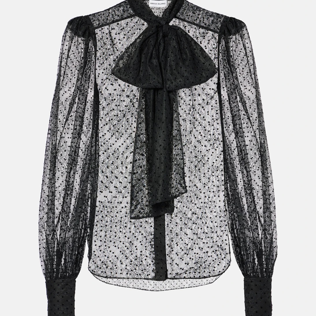 Rebecca Vallance - Ethel tie-neck lace blouse